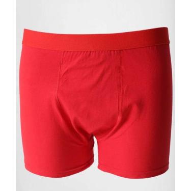 Imagem de Cueca Boxer Masculina Básica MR-58965, Vermelho, GG