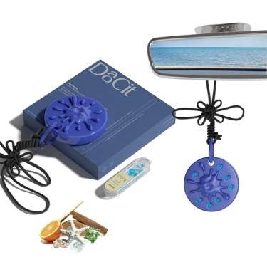 Imagem de DAOCIT Purificador de ar para carro, purificadores de carro de longa duração para homens e mulheres, difusor de óleo essencial recarregável com 7 contas + 14 recargas, perfume de 40 a 50 dias para