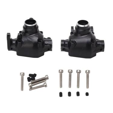 Imagem de Cuofyunl rc rastreador dianteiro eixo traseiro centro habitação kit liga de alumínio preto para axial scx10 pro 1/10 controle remoto carro rastreador