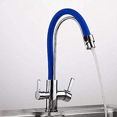 Imagem de YYBOES Torneiras de cozinha misturador de água torneira de pia torneira de cozinha torneira de água potável purificada torneira misturadora filtro de água