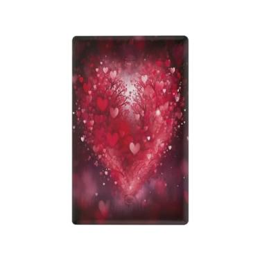 Imagem de Wassud Placa de cobertura de interruptor de luz com coração vermelho (3) interruptores de interruptor único, placa de parede, decoração de casa, sala de estar, quarto, decoração