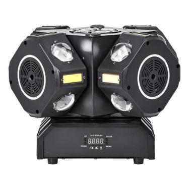 Imagem de Canhão Moving 16x10w 4 Cabeças Led Rgbw Laser Rgb Borda Led - NoBrand,
