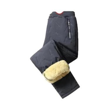 Imagem de Calças De Moletom Femininas De Inverno Em Plush, Impermeáveis, À Prova