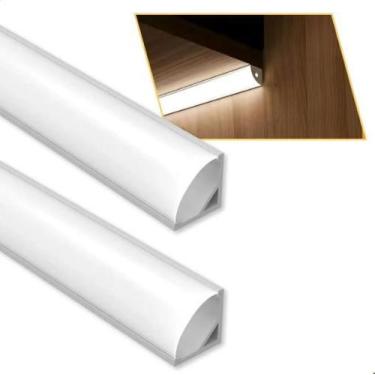 Imagem de Kit 4 Perfil Para Canto De Sobrepor 1 Metro Moveis Marcenaria - Lumen 