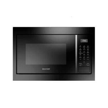 Imagem de Micro-ondas Brastemp de Embutir com 18 Receitas Pré Programadas e Design Sofisticado Preto 32L BM146AE