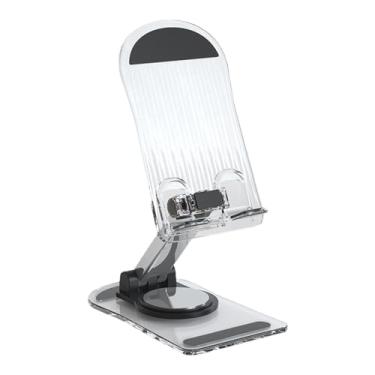 Imagem de Suporte dobrável para telefone para mesa, Suporte para tablet ajustável com rotação de 360 °, Suporte para telefone de mesa, suporte antiderrapante para telefone, suporte para tablet Maidong