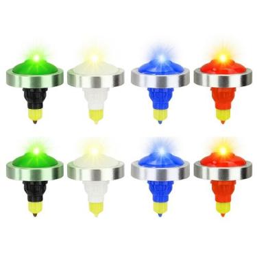 Imagem de Kit com 8 Beyblades de Ferro Pião com Luzes Coleção 4 Cores