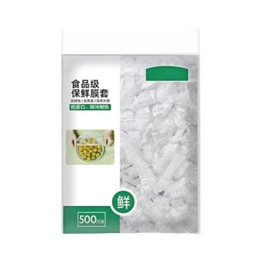 Imagem de 100 peças de tampas de tigela descartáveis, capa de alimentos com borda elástica, embalagem de armazenamento para recipientes de armazenamento, exterior, levantamento, mosca, piquenique, geladeira (42