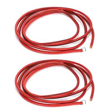 Imagem de Acouto Pedal de Cinto para Máquina de Costura de Couro de 2 Peças - Acessórios de Couro de Alta Resistência Máquinas de Costura Domésticas Antigas Adequadas, como Homem Voador/peônia/borboleta - Fácil de (Vermelho)