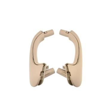 Imagem de Conjunto de 3 cores de puxadores de porta para interior de carro, compatível com Benz Classe C W203 (2000-2007), código 2038101551.(Beige-2PCS)
