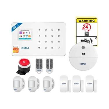 Imagem de Kit De Sistema De Alarme 4G WIFI GSM Sem Fio Para Casa Controle Pelo A