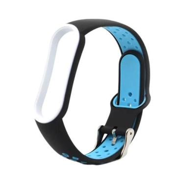 Imagem de Pulseira De Silicone De Duas Cores Para Xiaomi Mi Band 5 4 3 6 Substit