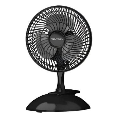 Imagem de Micro Ventilador Mini Black - 20CM - 127V - 19133 - Ventisol