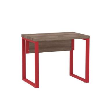 Imagem de Mesa Escritório 900x600x750mm M900pe40tub Walnut-vermelho
