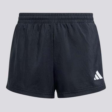 Imagem de Shorts Adidas Train ESS 3 Stripes Feminino Juvenil Preto-Feminino