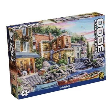 Imagem de Jogo Quebra-Cabeça 3000 peças Costa Italiana - Grow