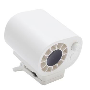 Imagem de Yinhing No Ventilador Guarda-chuva de Alta Velocidade Multifuncional Velocidade Infinitamente Ajustável Pequeno Ventilador para Mesa Portátil de Mesa Com Braçadeira ABS (Branca)