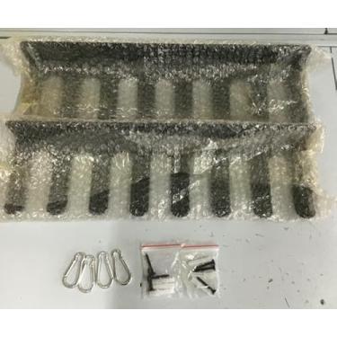 Imagem de CUGBO Suporte de taco de beisebol resistente montado na parede, pacote com 2 cabides de metal para exibição, comporta 28 tacos com 4 fivelas para pendurar, cerca, casa, garagem