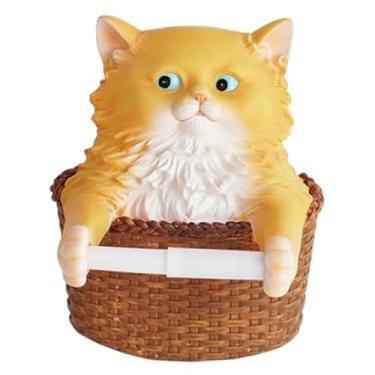 Imagem de Ｂｅｓｇａ Suporte para Papel Higiênico Portátil em Formato de Gato para Parede, Ideal para Banheiros Estilo Fazenda