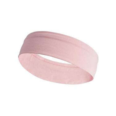 Imagem de Faixa de cabeça de fitness, faixa elástica antiderrapante para ioga para homens e mulheres, corrida, ioga, acessório de cabelo fitness (rosa)