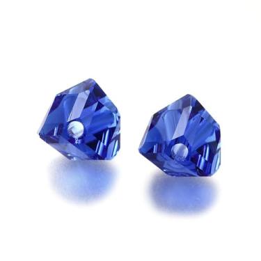 Imagem de 10 peças de contas de vidro polígono 7,5 mm imitação de cristal austríaco polígono facetado faça você mesmo joias fazendo colar pulseira brincos chaveiros DIY artesanato chave de porta carro decoração