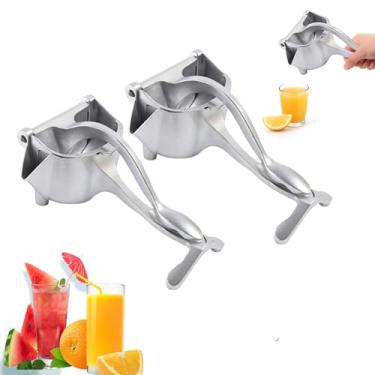 Imagem de Extrator de suco de frutas frescas, espremedor de frutas cítricas manual atualizado 2026, espremedor manual de limão com aderência ergonômica, fácil de limpar para extração eficiente de cítricos (2