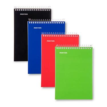 Imagem de Pastilhas de notas Mintra Office – Papel de bloco de notas para tomar notas e lembretes, trabalho, negócios, mesa, faculdade, escola, organização, planejamento (5 x 7 Top Spiral 4 pk – principal)