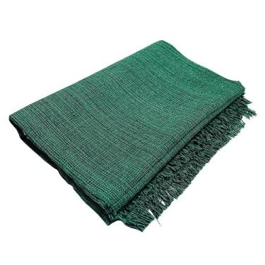 Imagem de Manta de Sofá Gigante 210x120cm em Algodão – Manta Artesanal para Sofá e Cama Decorativa(Verde Mesclado)
