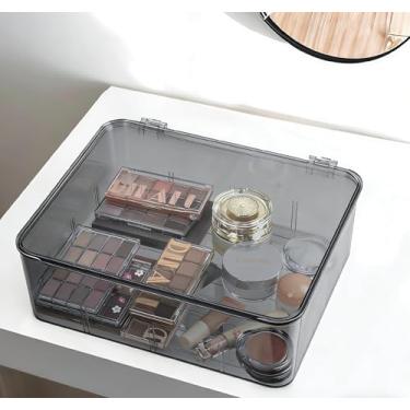 Imagem de Caixas de armazenamento pequenas com tampas, organizador para despensa, escritório, banheiro, cozinha, lanche, saquinho de chá, recipiente de café