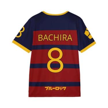 Imagem de Camisa De Futebol Casual Solta Para Homens E Mulheres Blue Lock FC Bar