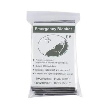 Imagem de Cobertores De Emergência Dourados E Prateados 10 20 30 Peças Isolament