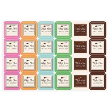 Imagem de Cartela Adesiva Meio Ovo de Colher Cromus c/48 un