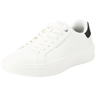 Imagem de Skechers Tênis masculino de cano baixo Court Break, Duraleather branco, 9
