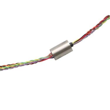 Imagem de 1 peça de diâmetro 7,5 mm 8CH 2A anel deslizante elétrico âncora de pesca visual conector junta giratória concha de metal deslizante condutiva
