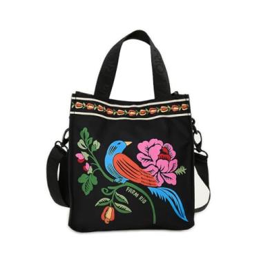 Imagem de Bolsa Farm Mimo Cashews and Birds Ri Preto