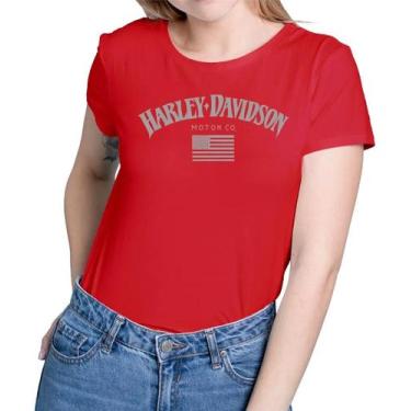 Imagem de Camiseta Camisa Blusa Masculina Feminina 100% Algodão Harley Davidson 