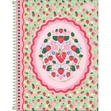 Imagem de Caderno Honey Be Berry! Morangos Universitário Espiral TILIBRA - 10M 160 Folhas (Lets Make Life)