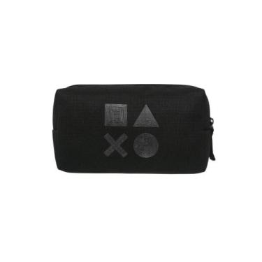 Imagem de Estojo Simples Grande Escolar PlayStation All Black - Pacific, Preto