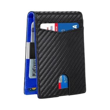 Imagem de Porta-cartões Masculino Com Bloqueio RFID, Carteira Minimalista, Bolsa