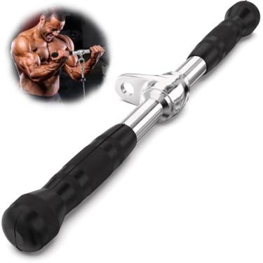 Imagem de 50cm Barra Fixa, Barra Academia, Puxador Academia, Puxador Barrá Reto com Giro, Crossover Musculação, Puxador Bárra Reto com Giro