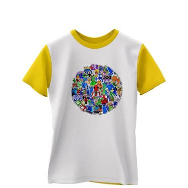 Imagem de Camiseta rainbow friends personalizada rb27 - FéM, Amarelo, 6