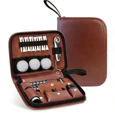 Imagem de 1 bolsa de armazenamento de ferramentas de golfe de 23 x 15,7 x 4,8 cm, caixa de armazenamento rígida de EVA adequada para transporte em movimento