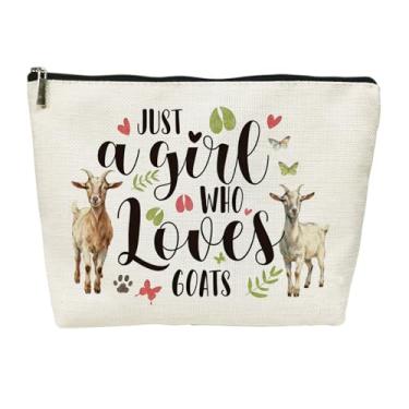 Imagem de SIUNY Presentes de dragão para meninas, bolsas de cosméticos - Just A Girl Who Loves Dragons Bolsa de maquiagem Presentes de aniversário para mulheres, filha, amiga, irmã, amantes de animais