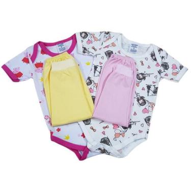 Imagem de Kit C/9 peças Body+mijão Roupa De Bebê Recém Nascido - Batutinhas, MEN