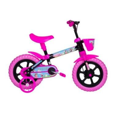 Imagem de Bicicleta Infantil Menina Roda Treinamento Aro 12 Vicky PP - TK3 Track