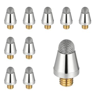 Imagem de 10 peças de pontas de reposição apenas, ponta de fibra de substituição universal de malha macia, caneta Stylus para tela sensível ao toque, estilos universais, sem arranhões, ponta de caneta para