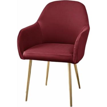 Imagem de Capa elástica para cadeira de jantar com encosto curvo e apoio de braço, ideal para sala de jantar, hotel, penteadeira ou escritório.