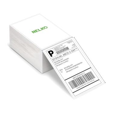 Imagem de Etiqueta Térmica Direta Original 4x6 para Envio de Pacotes, Rolo com 500 Adesivas Sem Tinta, Para E-commerce e Logística