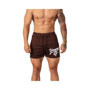 Imagem de Bermuda Esportiva Masculina Estilo Americano Para Academia, Corrida, B