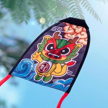 Imagem de Catapulta de brinquedo de pipa para crianças, desenho animado ao ar li